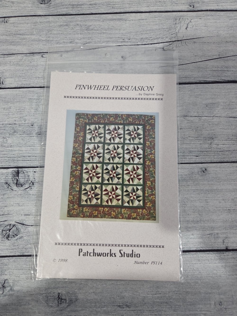 Patchwork Studio Quilting Pattern Pinwheel Persuasion